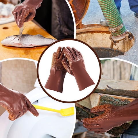 Teenyyou brown regular-size gloves designed for both men and women.