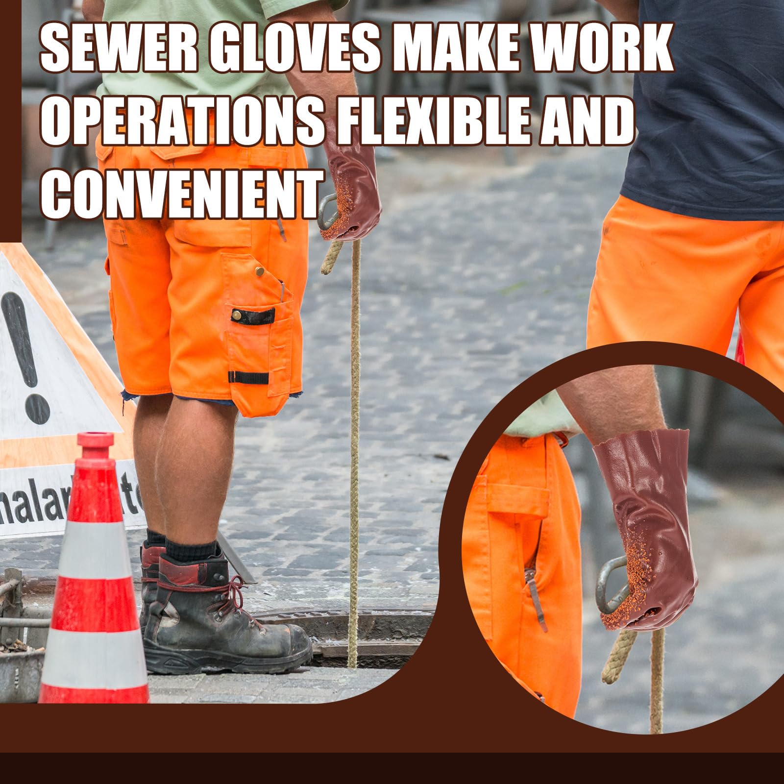 Teenyyou gloves offer abrasion-resistant durability for repeated drain cleaning use.
