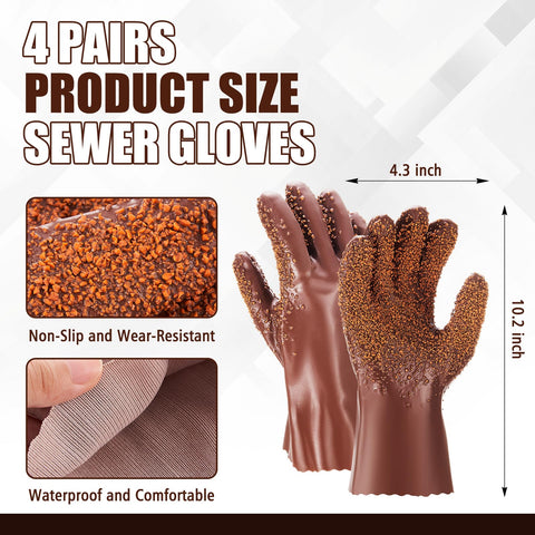 Teenyyou non-slip gloves with textured PVC grip for secure handling of pipes and tools.