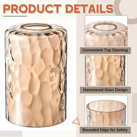 Teenyyou amber shade compatible with E26 base for versatile fixtures