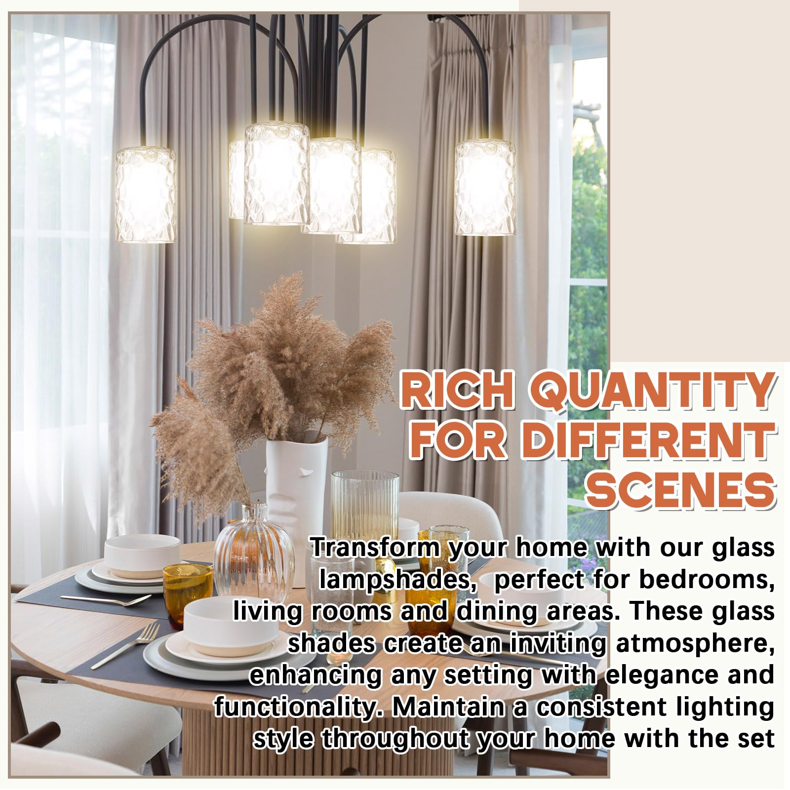 Teenyyou chandelier and wall sconce shade adds vintage-modern charm
