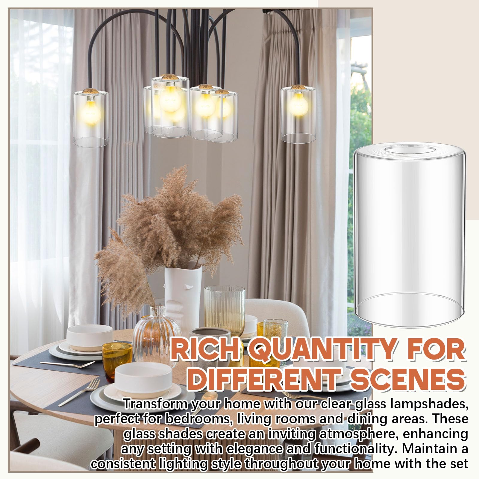 Teenyyou hand blown glass shade adds artistic charm to chandeliers and sconces
