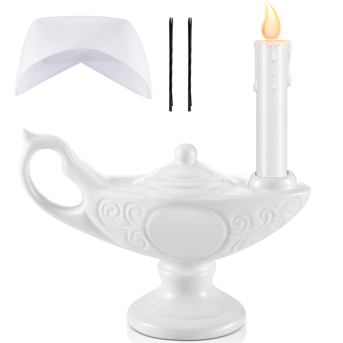 Teenyyou nurse lamp with ceramic holder adds elegant graduation decor.