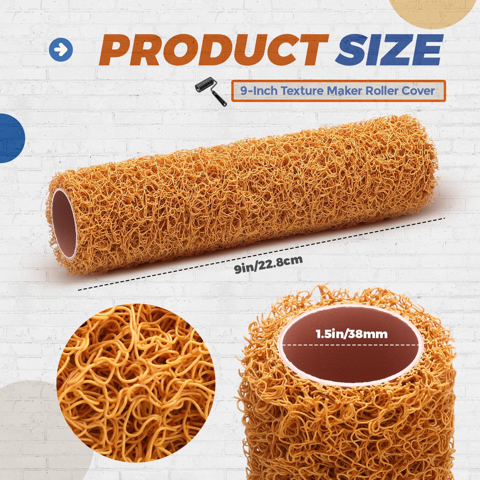 Teenyyou textured roller close-up shows durable plastic construction for long-lasting painting