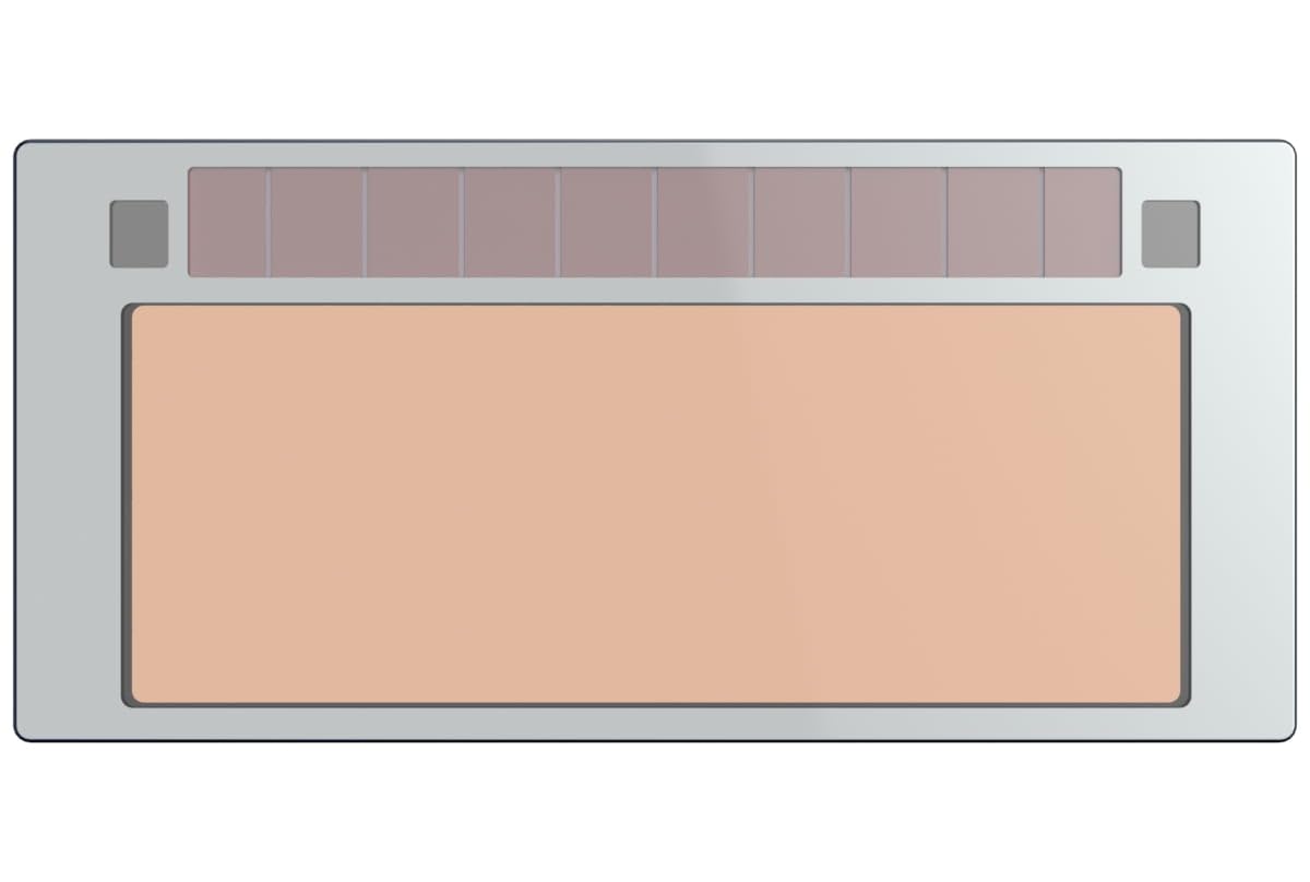 Tefuawe gold-coated welding lens blocks UV/IR for cooler operation.