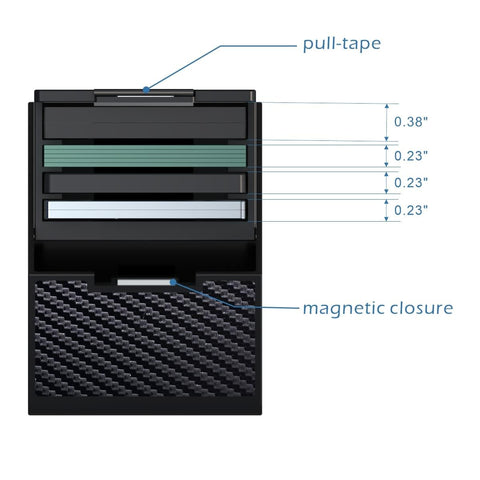 Tefuawe lens storage case inside compartments emphasizes organized capacity for four lenses.