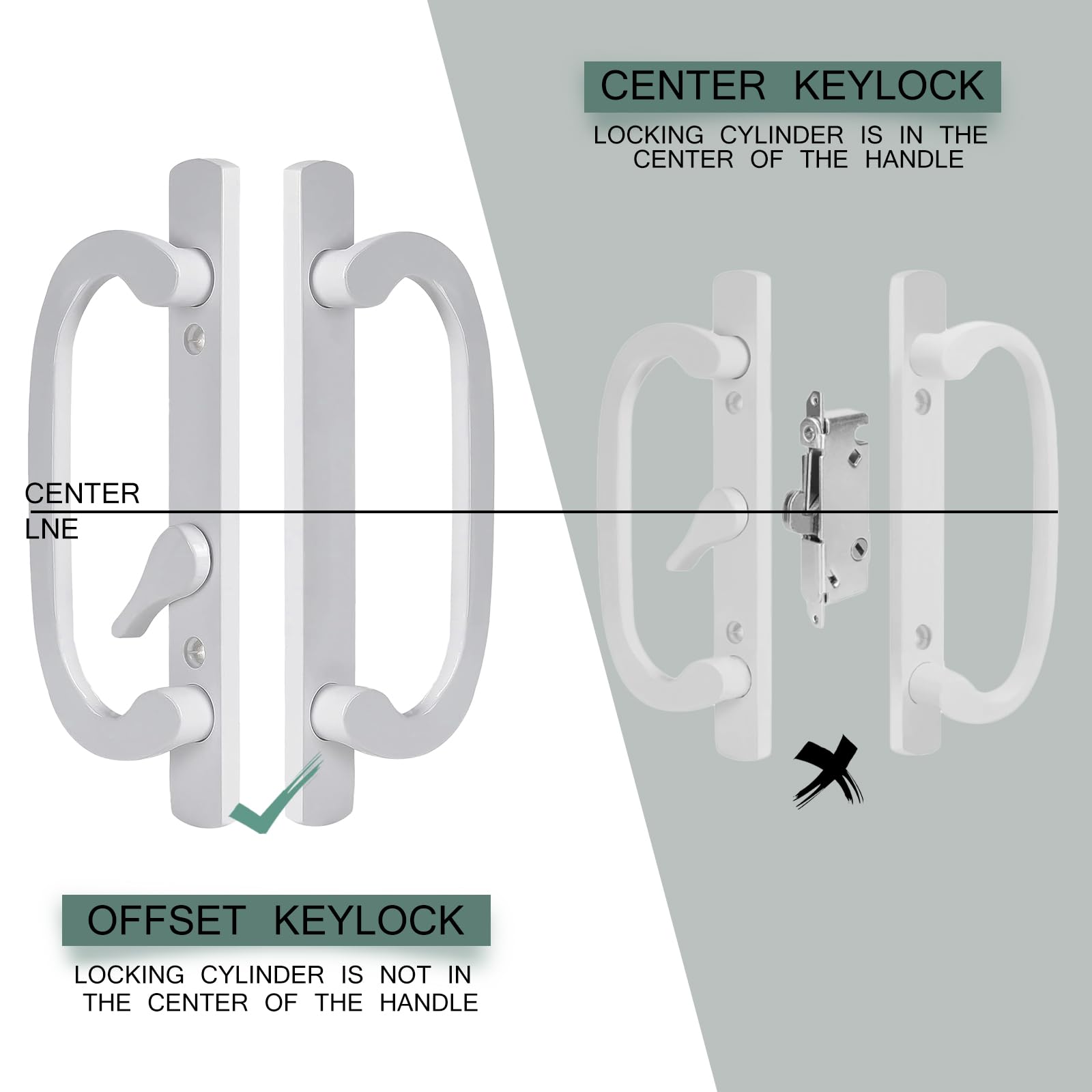 Teilmix hardware included simplifies DIY installation on 1-3/8 to 2 inch doors
