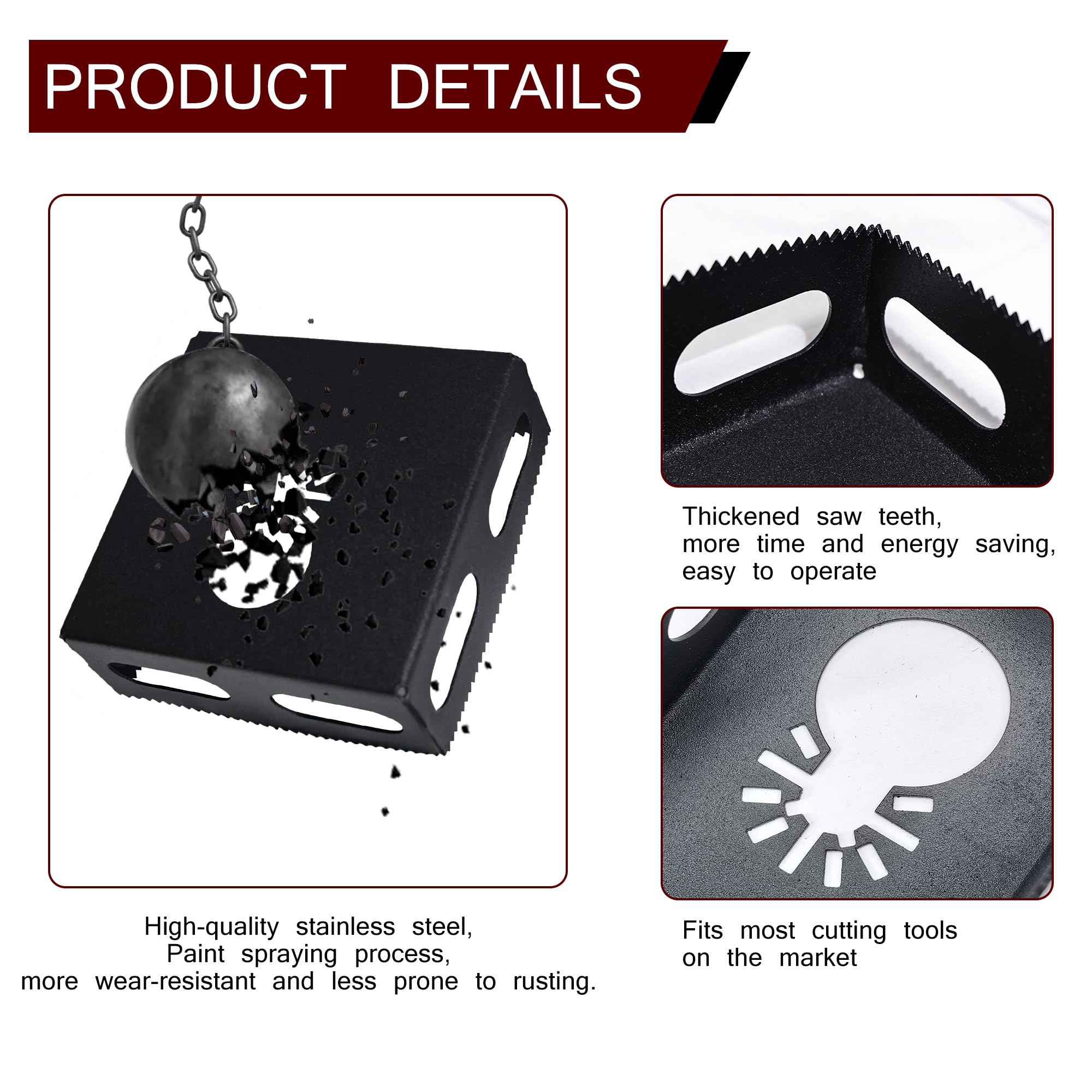 Teilmix in-use shot shows fast, accurate single-gang hole cutting