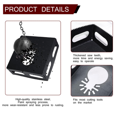Teilmix in-use shot shows fast, accurate single-gang hole cutting
