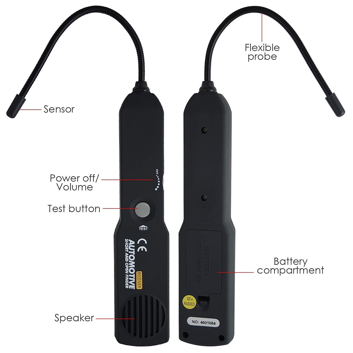 TEKCOPLUS test leads red and black cables for reliable connections