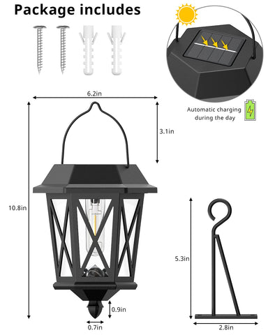 TEKLAPS solar lantern with rust-proof metal housing ready for long outdoor use.