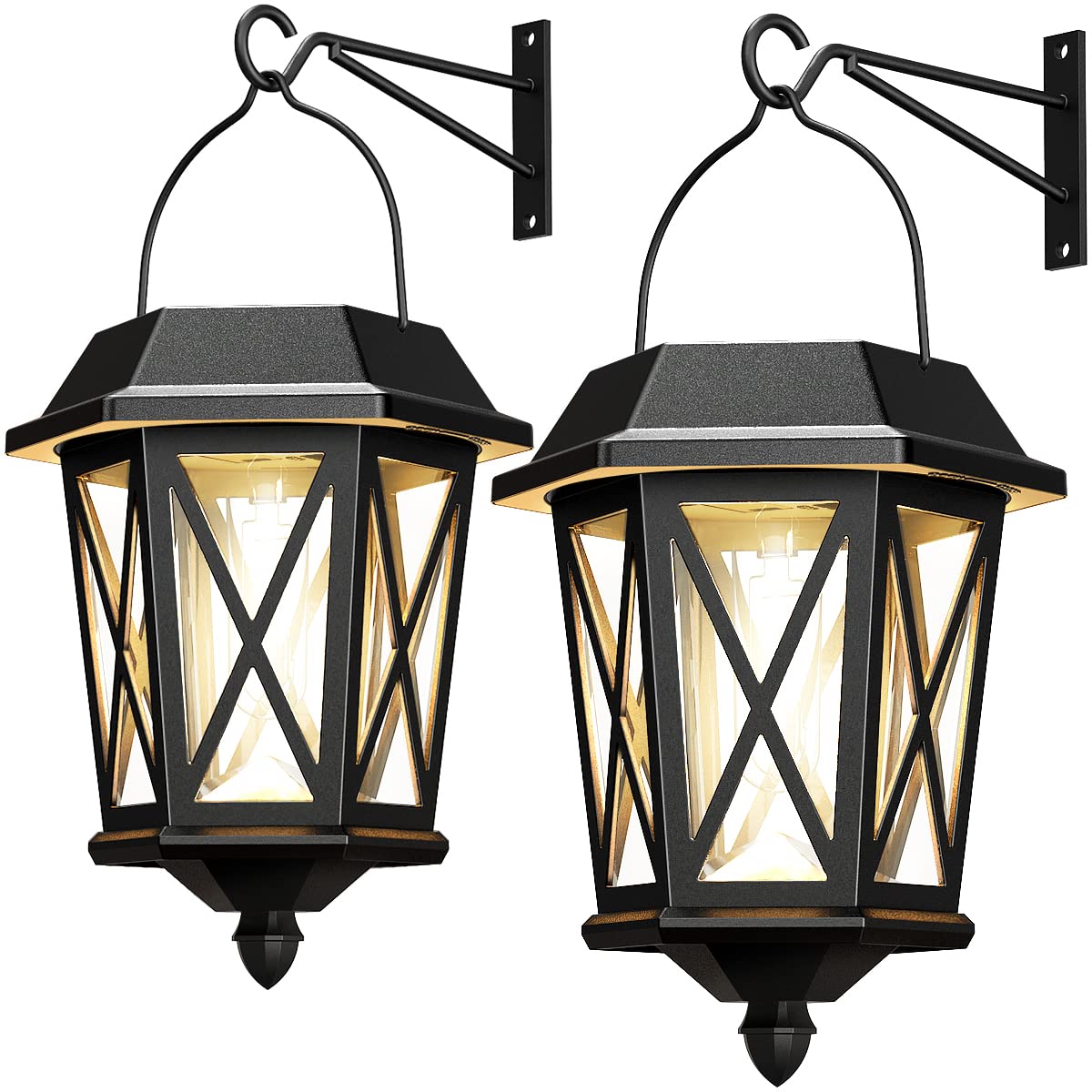 TEKLAPS solar lantern outdoor wall mount for inviting garden lighting.
