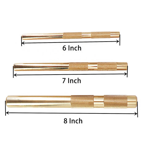 Tektall brass drift punch set 1/2 inch for delicate surface work