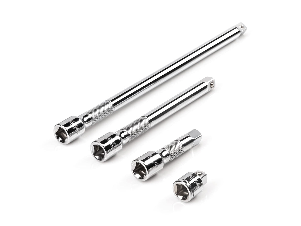 TEKTON 3/8 in drive extension 1 in with knurled grip for easier fastener access