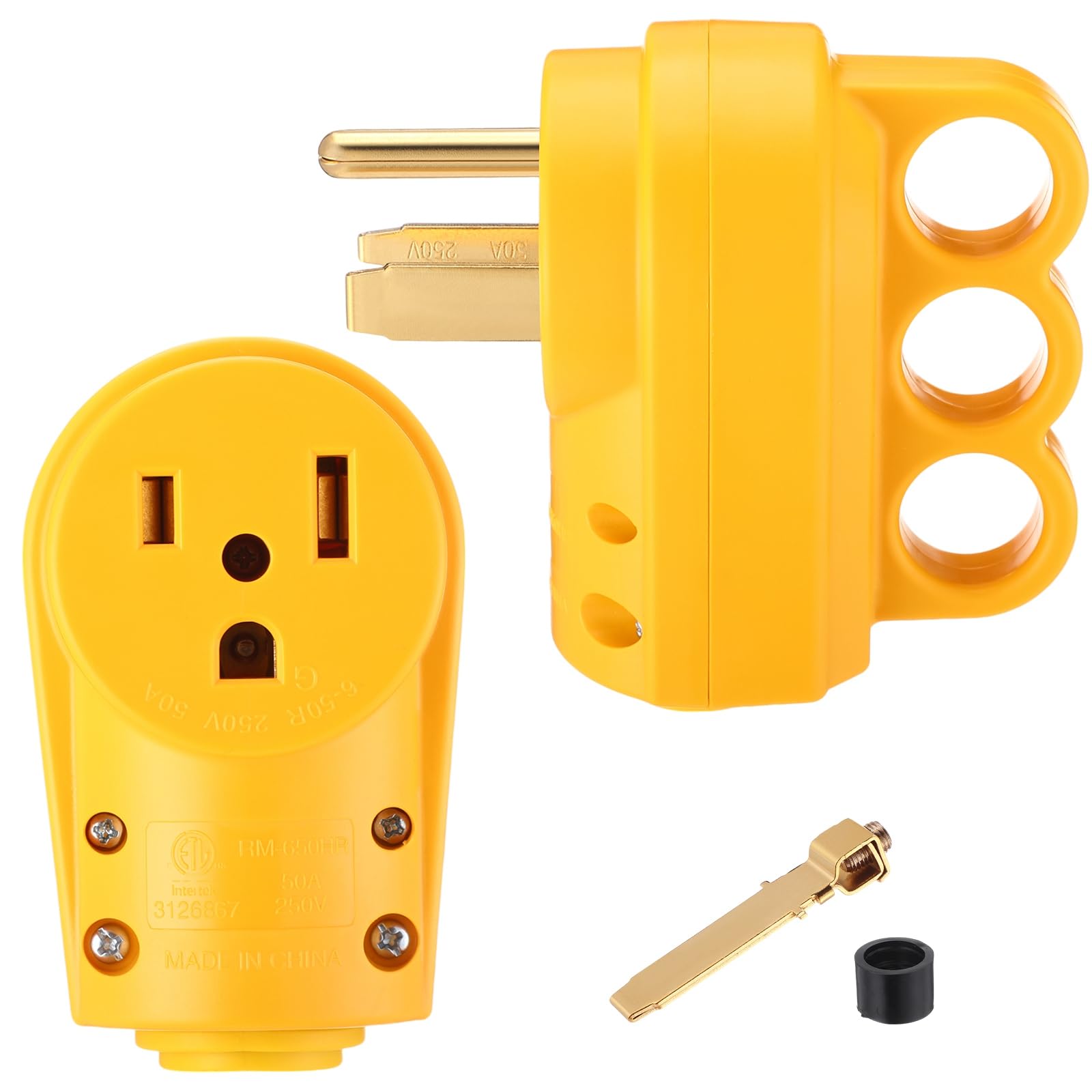Tellegloww 50A 6-50P plug for RV and welding connections