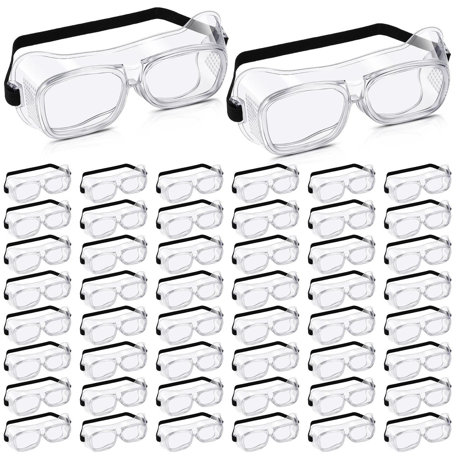 Tellegloww safety goggles with clear lenses for labs and workshops.