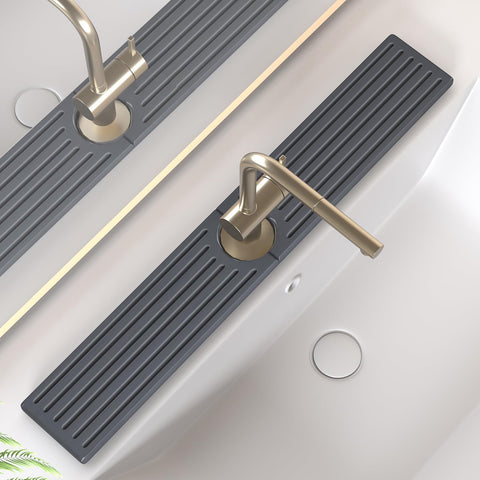 Telomet faucet mat water absorption around kitchen sink keeps counters dry