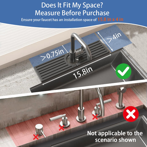 Telomet Stone Faucet Mat demonstrates a microporous surface absorbing water quickly.