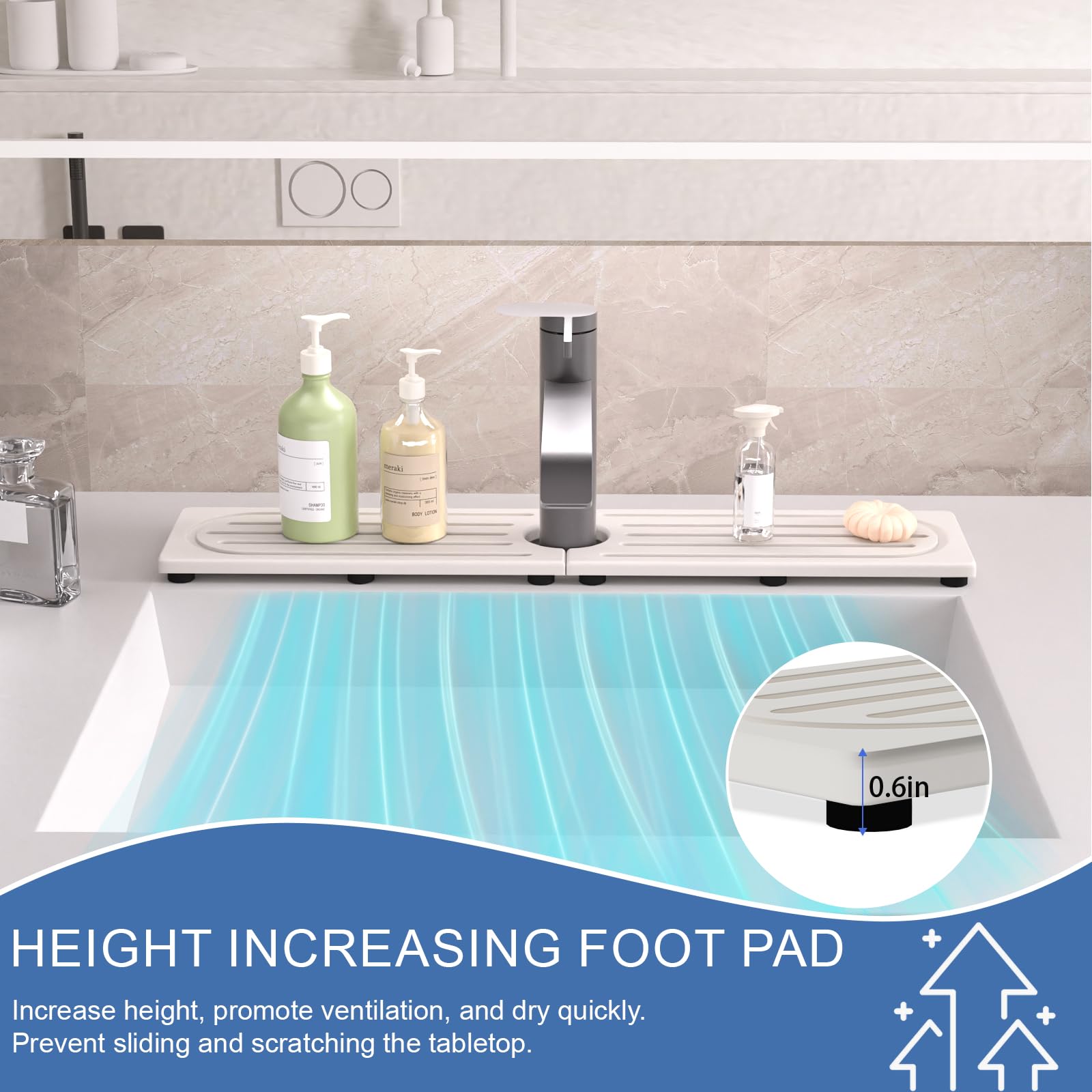 Telomet Stone Faucet Mat care-maintenance-guide explains long-term absorption and upkeep