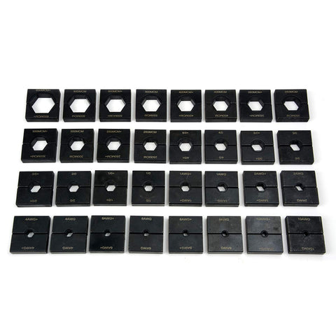 TEMCo TH0005 32-die set in black oxide finish resists chipping.