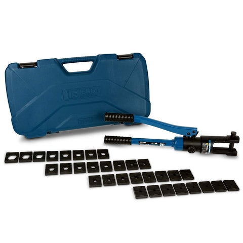 TEMCo Industrial TH0005 hydraulic cable lug crimper shown for clean, precise crimps.
