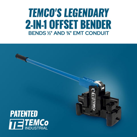 TEMCo TH3030 switching to 3/4 in EMT for a second offset bend