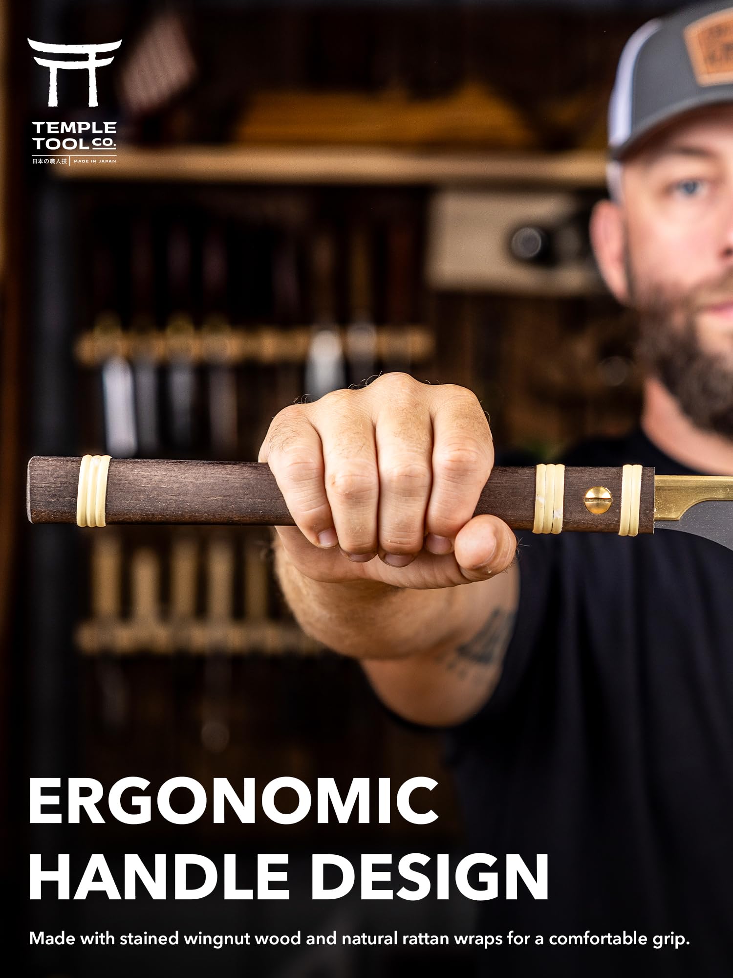 Temple Tool Japanese pull saw featuring thin kerf and smooth cut.