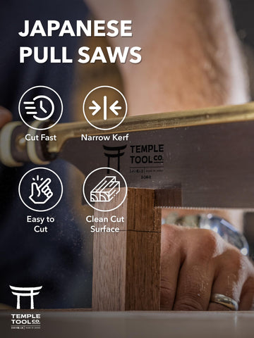 Temple Tool Japanese steel blade stays sharp for long-lasting use.
