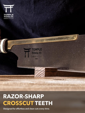 Temple Tool crosscut 9.5 saw provides lightweight design for easy handling.