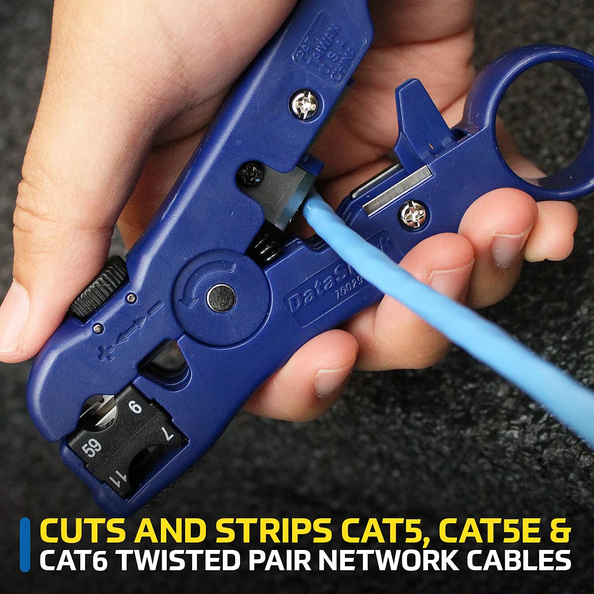 TEMPO DataShark 70029 professional-stripper-blades support clean, reliable connections with coax and data cables