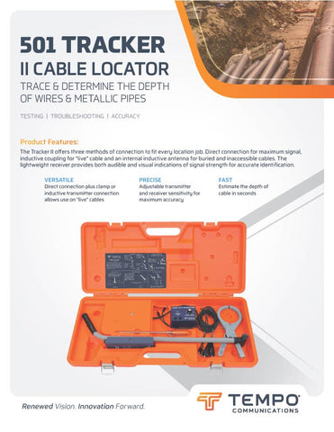 TEMPO durable polyethylene case protects the complete kit in field use.
