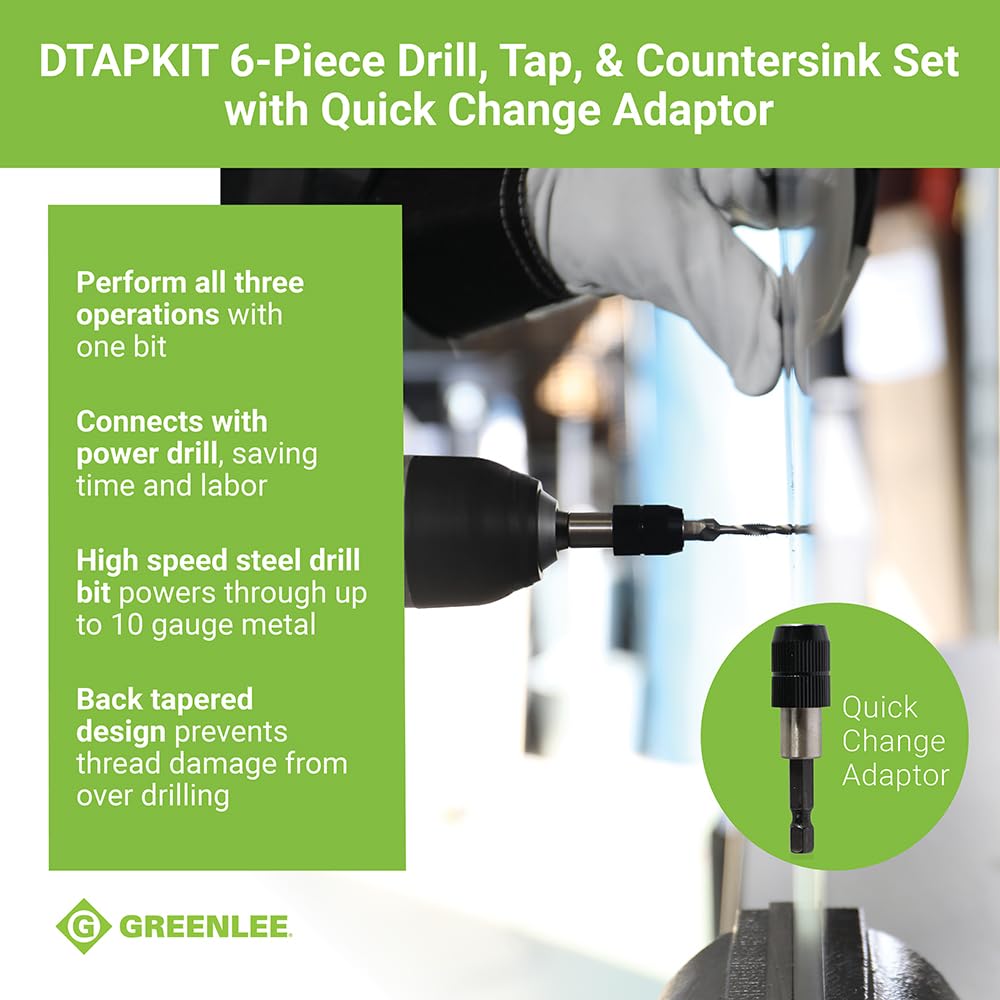 TEMPO Greenlee DTAPKIT quick-change adaptor for faster tool changes