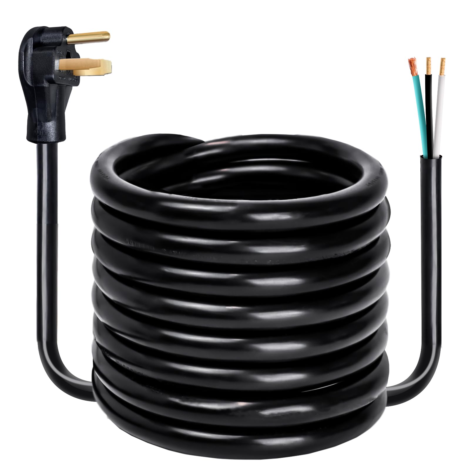 TEMPWARE 15 ft 6 AWG power cord with N6-50P plug for high amp connections