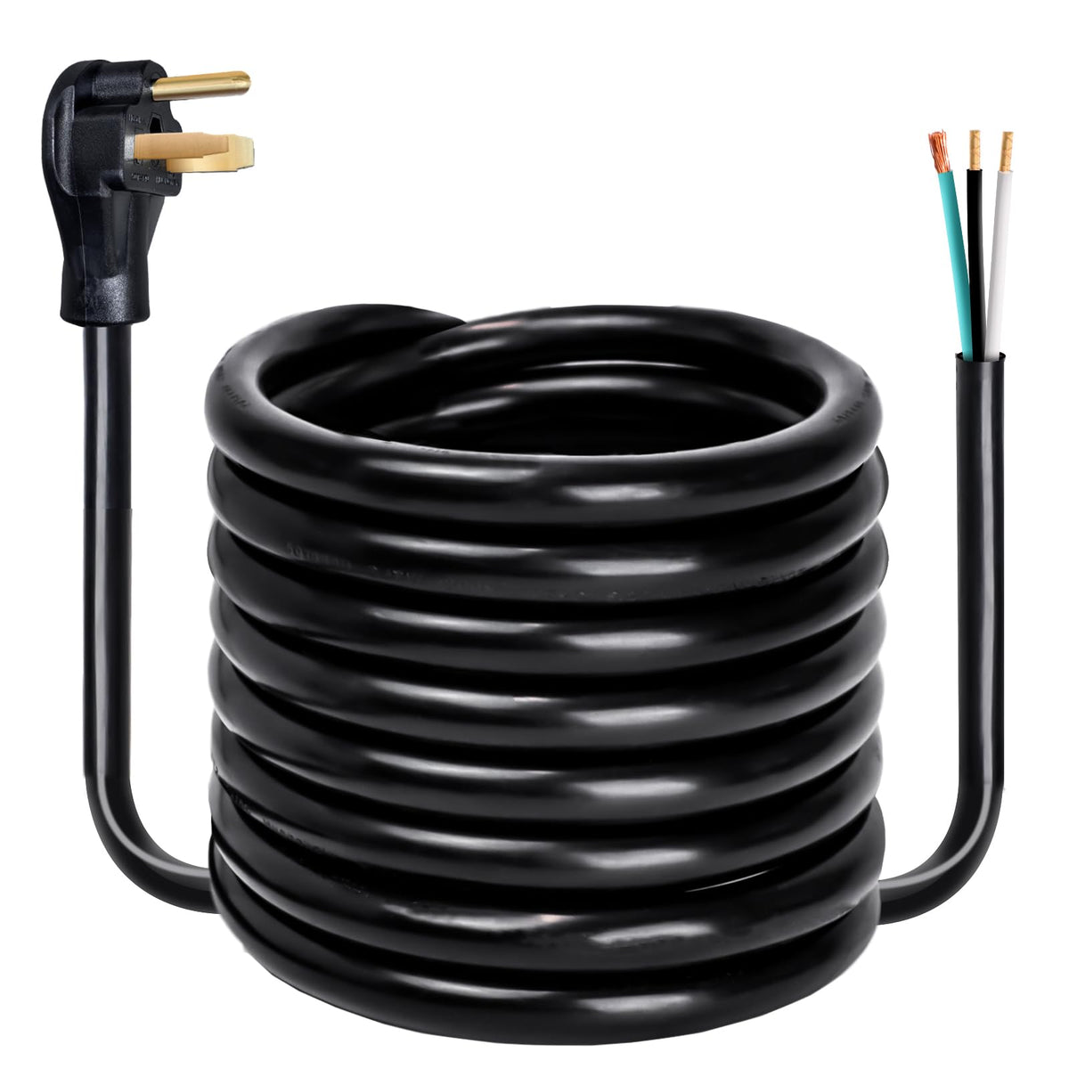 TEMPWARE 15 ft 6 AWG power cord with N6-50P plug for high amp connections