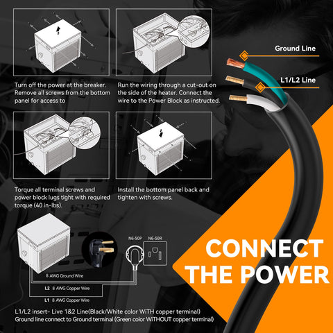 TEMPWARE pigtail open wiring end simplifies quick installation.