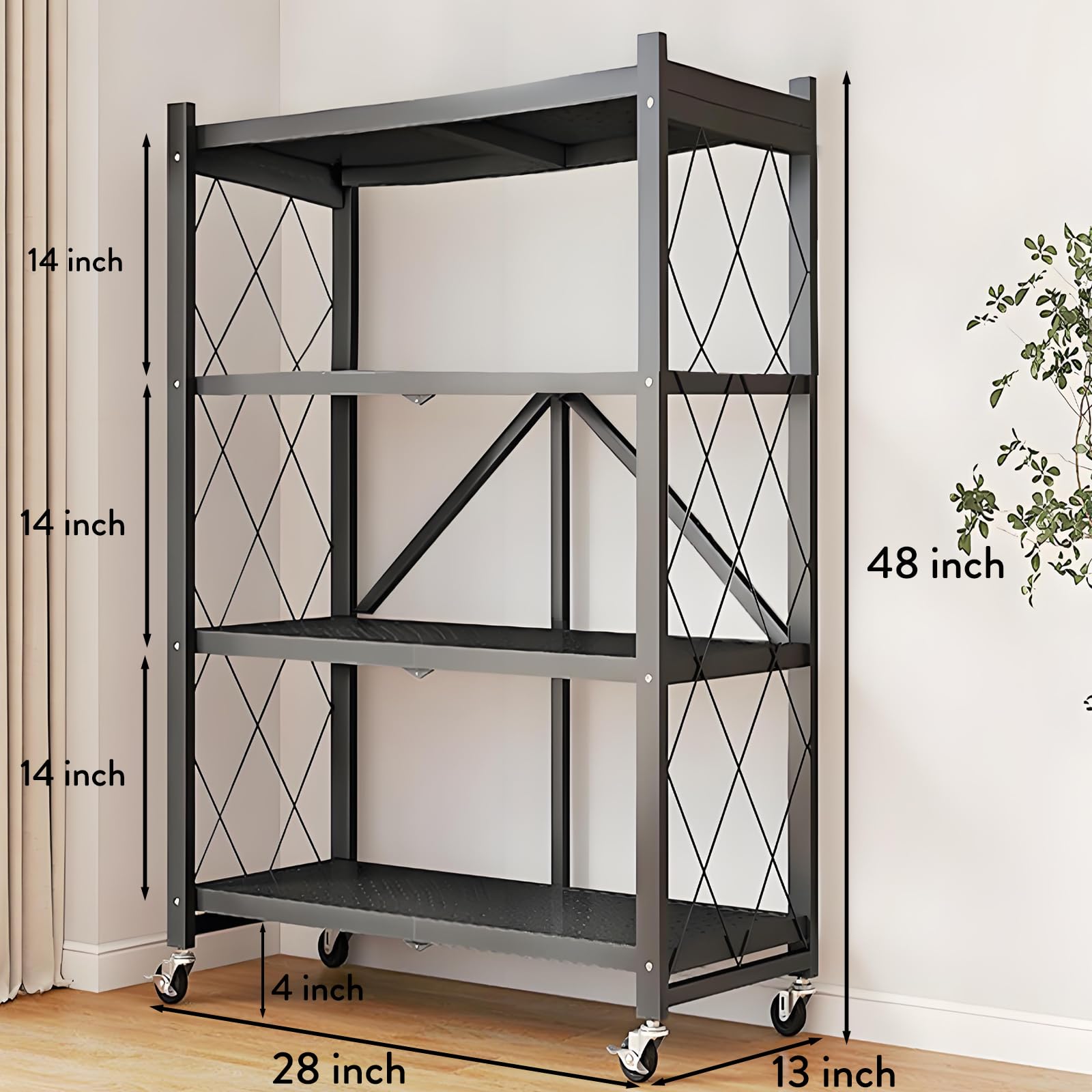 TEMZICK kitchen bakers rack on wheels stores appliances and cookware