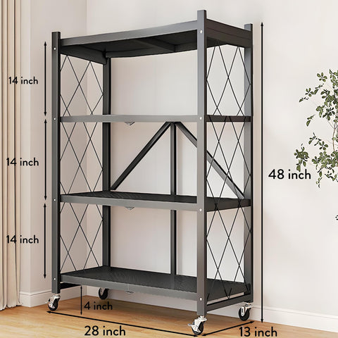 TEMZICK kitchen bakers rack on wheels stores appliances and cookware