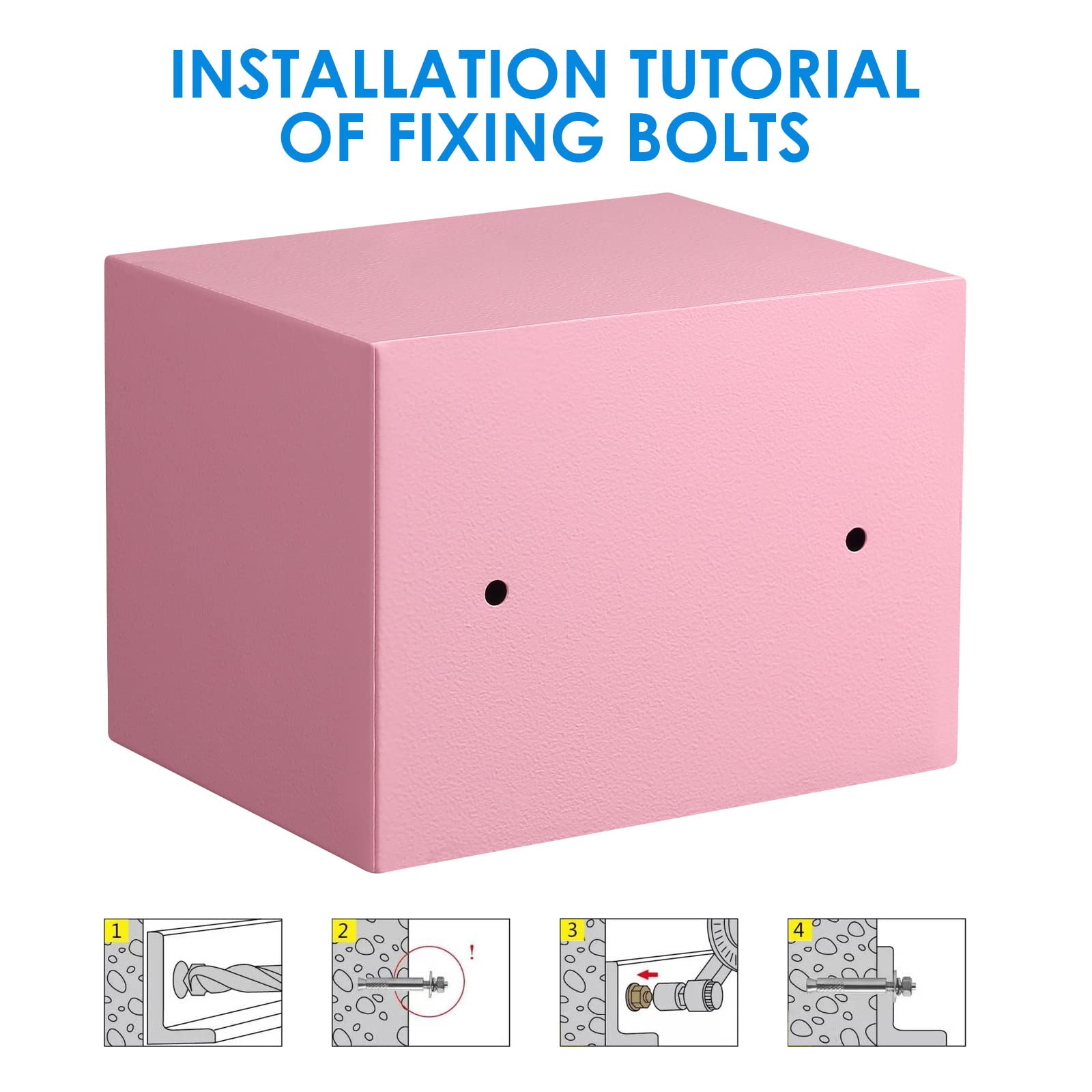 Tenamic safe box alarm feature highlights security beeps after errors.