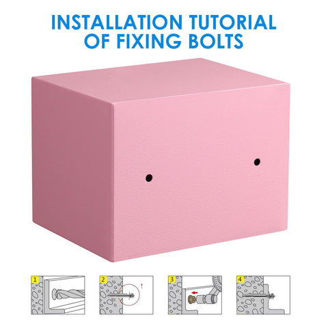 Tenamic safe box alarm feature highlights security beeps after errors.