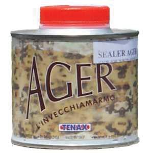 Tenax Ager color-enhancing stone sealer bottle pour provides a durable, stain-resistant finish