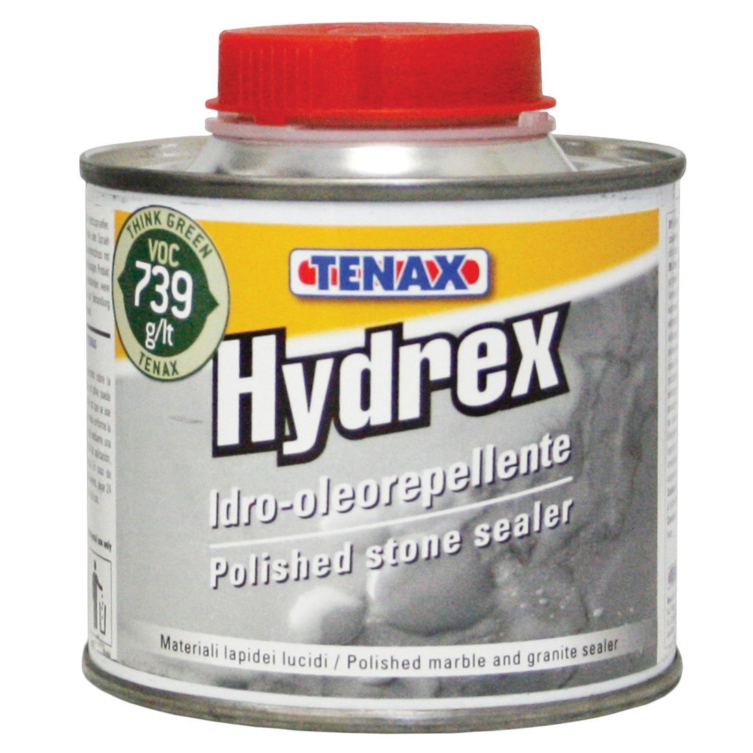Tenax Hydrex bottle-pour sealer for stone delivers water and oil repellence while preserving color.