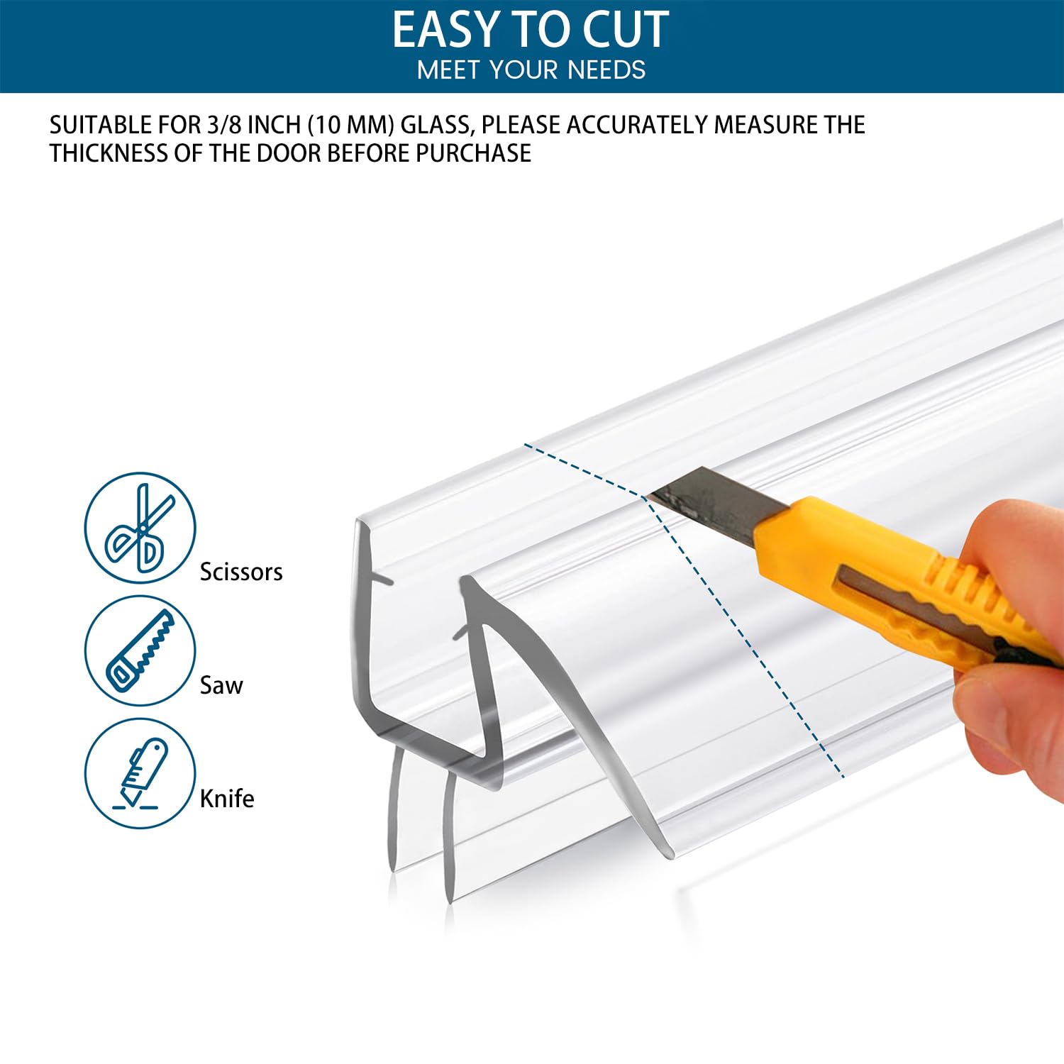 TENGFEEI cut to fit seal customizes to door length.