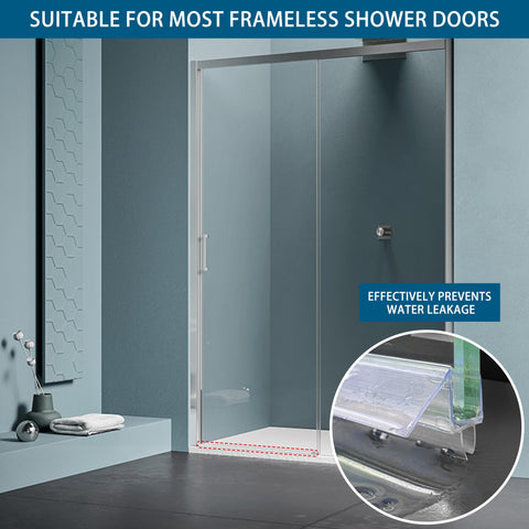 TENGFEEI easy install shower seal enables quick, tool free fitting.