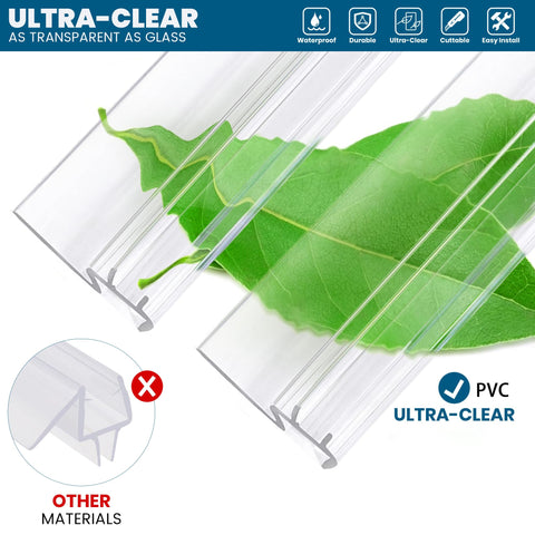 TENGFEEI pvc shower door sweep clear durable and easy to maintain.