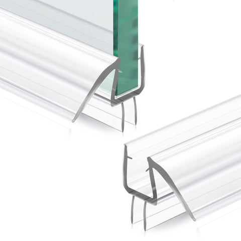 TENGFEEI shower seal 2pack 3-8x39 fits 10 mm glass, reduces leaks.