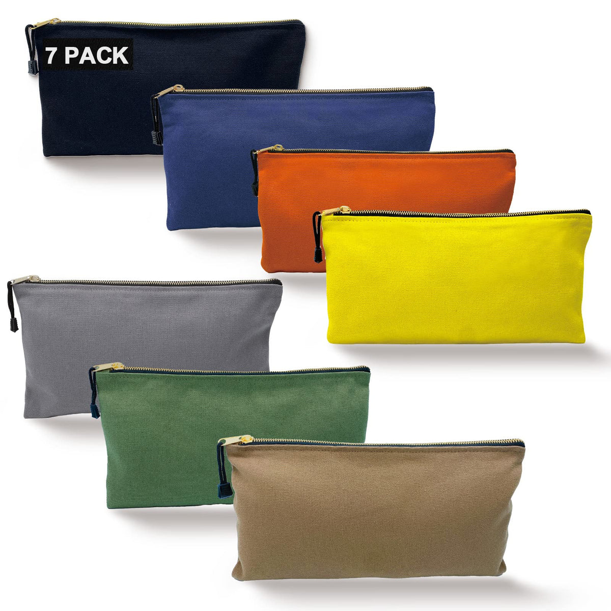 TENGYES heavy-duty canvas tool bag front view highlights rugged durability for daily organization.