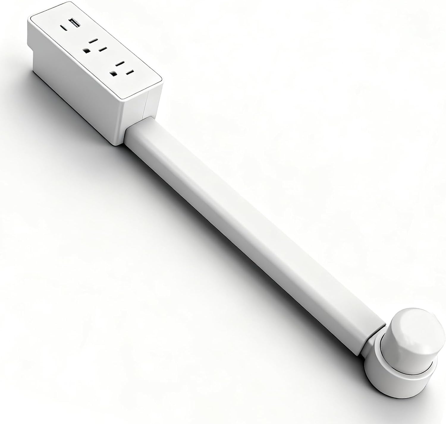 Tenhonce outlet extender placed behind a nightstand for convenient charging