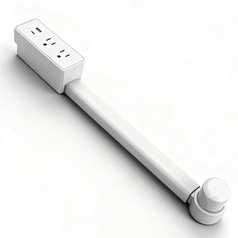 Tenhonce outlet extender with telescopic reach ready behind furniture for flexible access