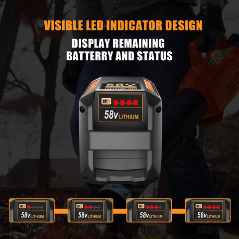 TenHutt 58V battery quick-release design enables easy installation and minimized downtime.