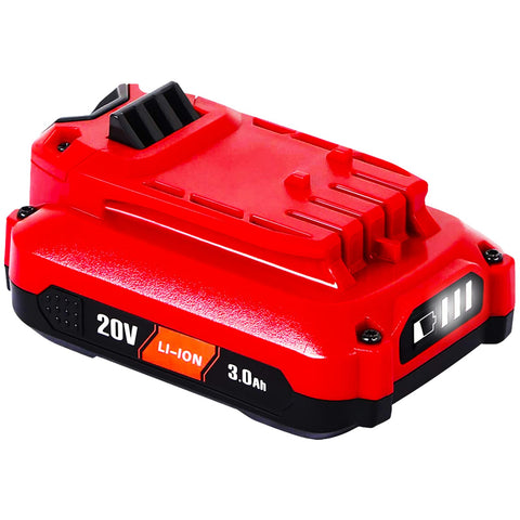 TenHutt upgrade 20V battery front view showing size and form factor for longer runtimes